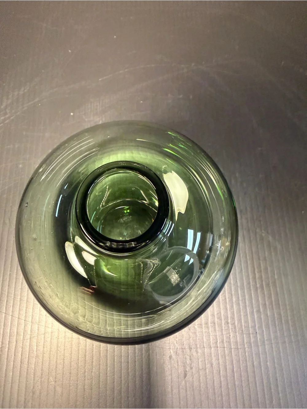 Vintage IKEA Salong Glass Bud Vases - Set of 2 Moss Green & Amber Brown